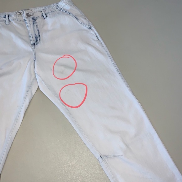 Free People Light Blue Tapered Jeans - Picture 2 of 6